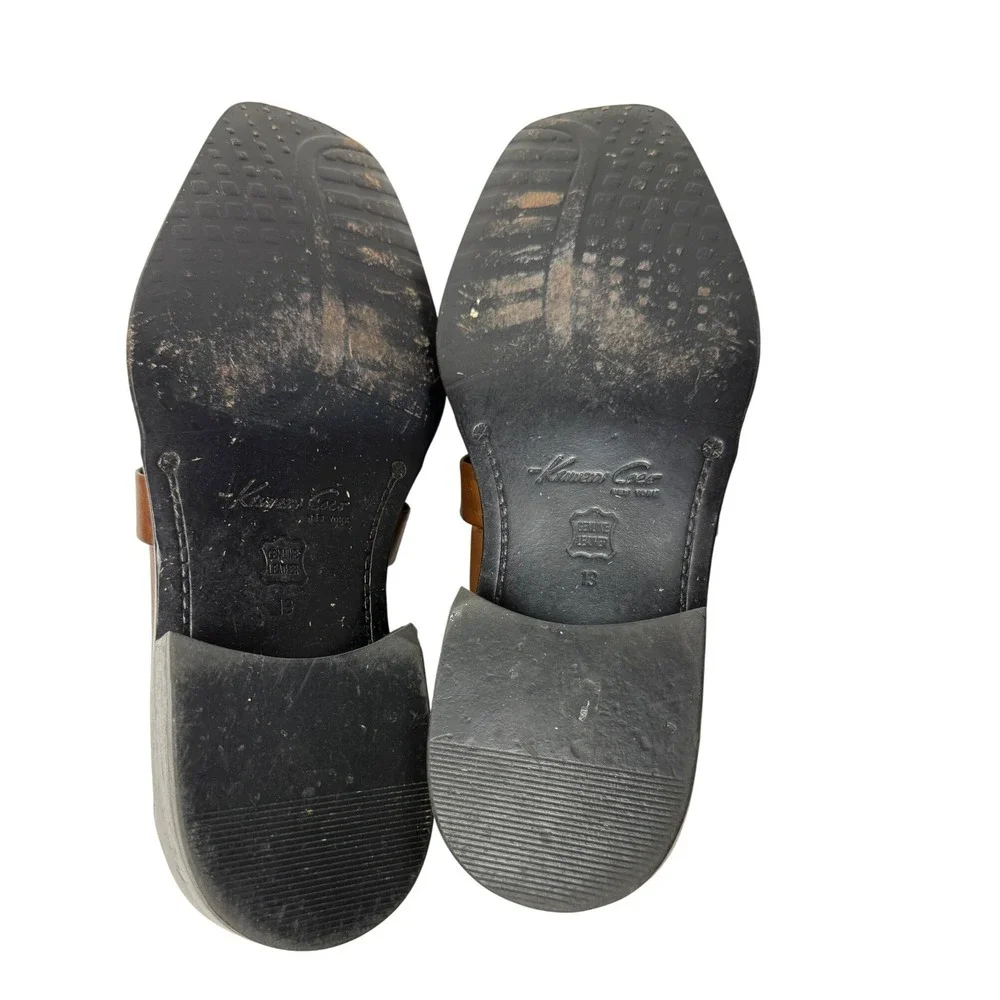Kenneth Cole New York Brown Leather Slip-On Loafers